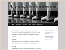Tablet Screenshot of academyballetschool.com